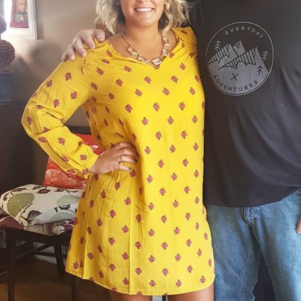 Yellow and Pink Old Navy Dress